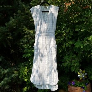 Lucky Brand Faded Blue and White Dress